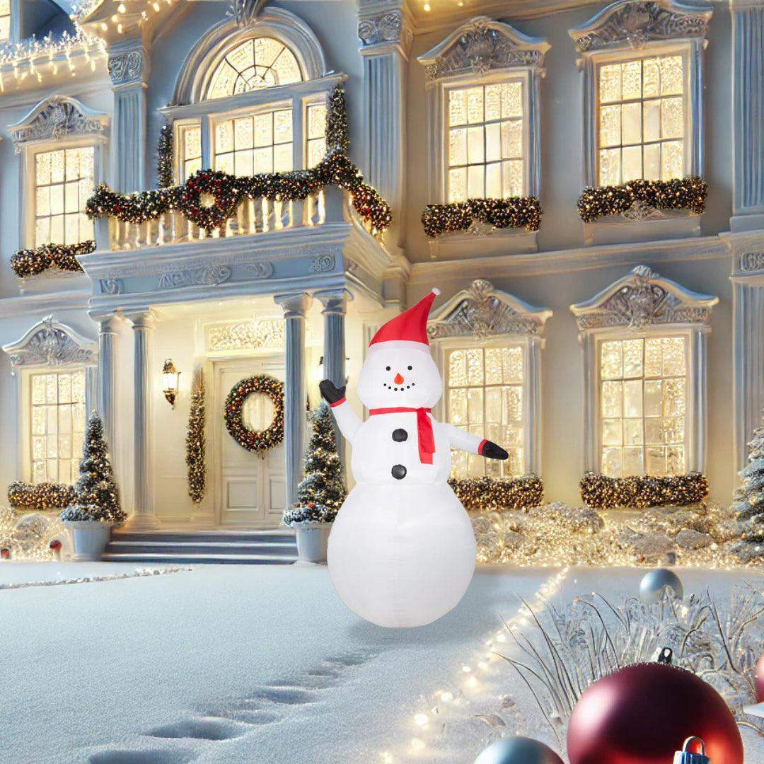 TekEir - Gemmy Airblown Inflatable Snowman OPP | 7 Ft Christmas Yard Decoration with LED