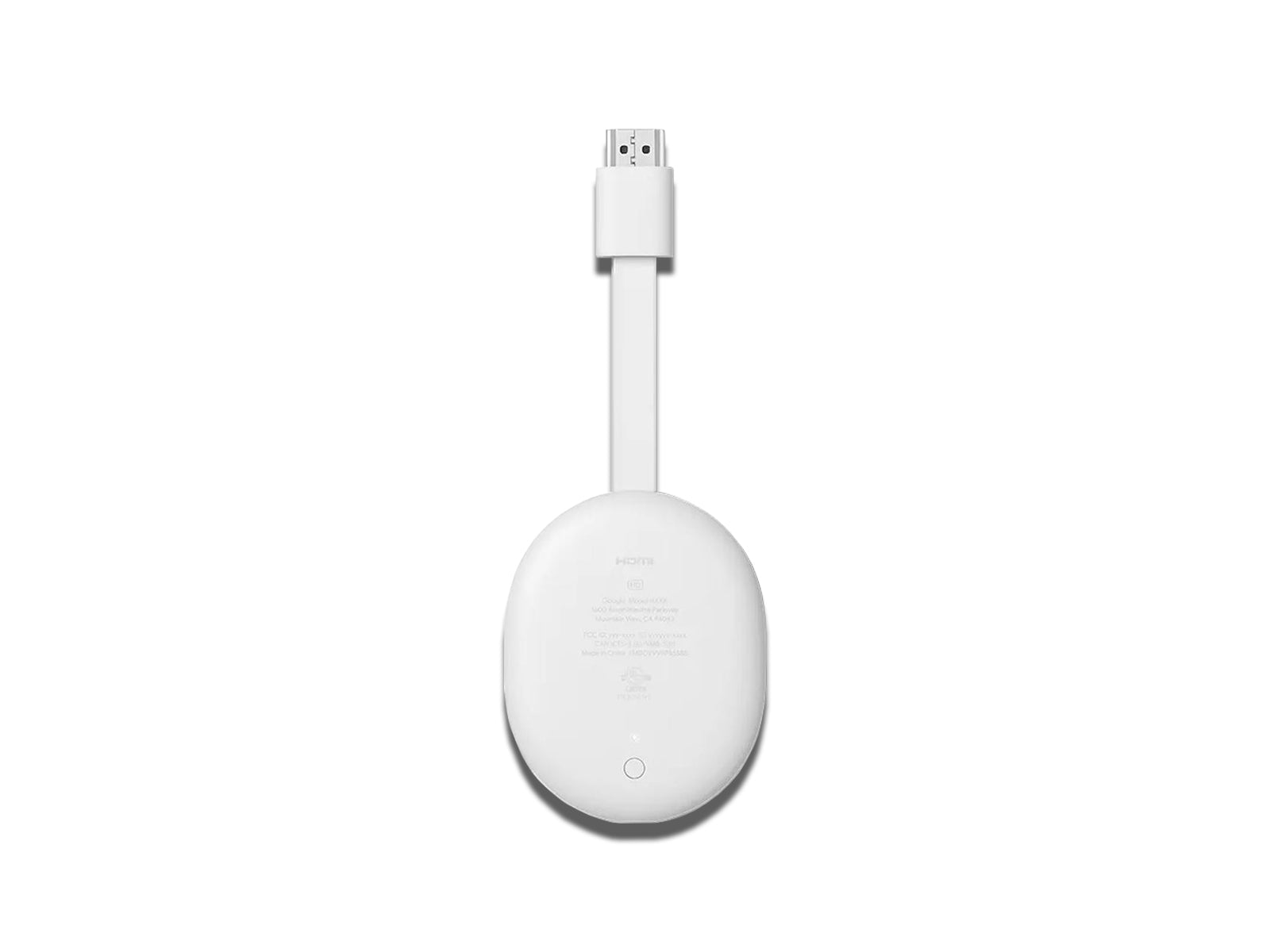 Back View of The Chromecast on The White Background