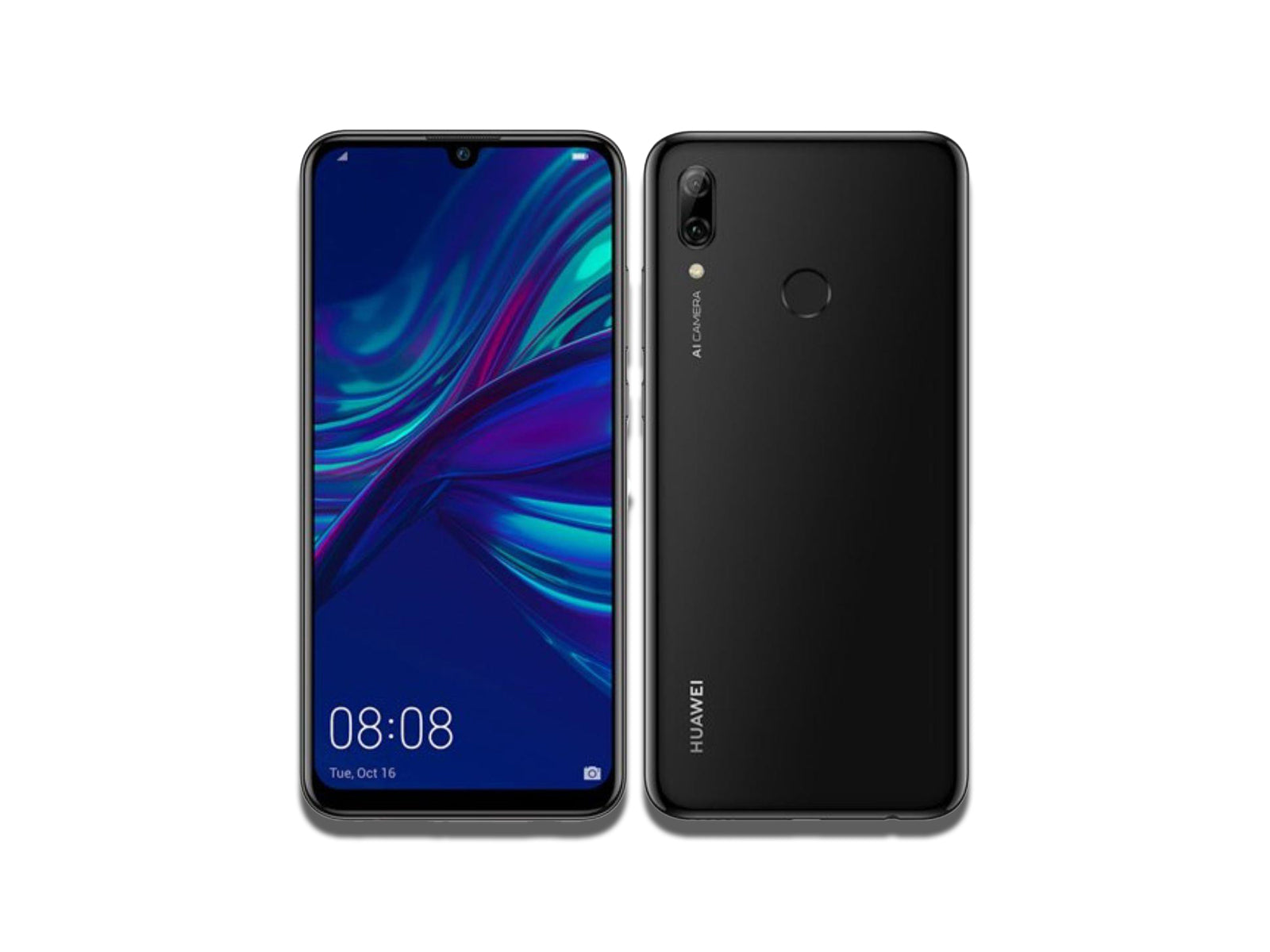 Image Showing Black Colour Variant of The Huawei Nova 3 on The White Background