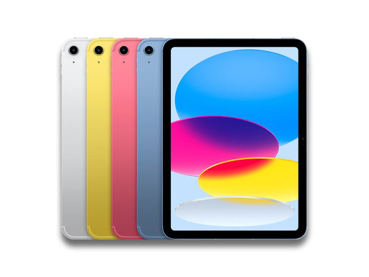 Front and back view of iPad 11 in different color variants