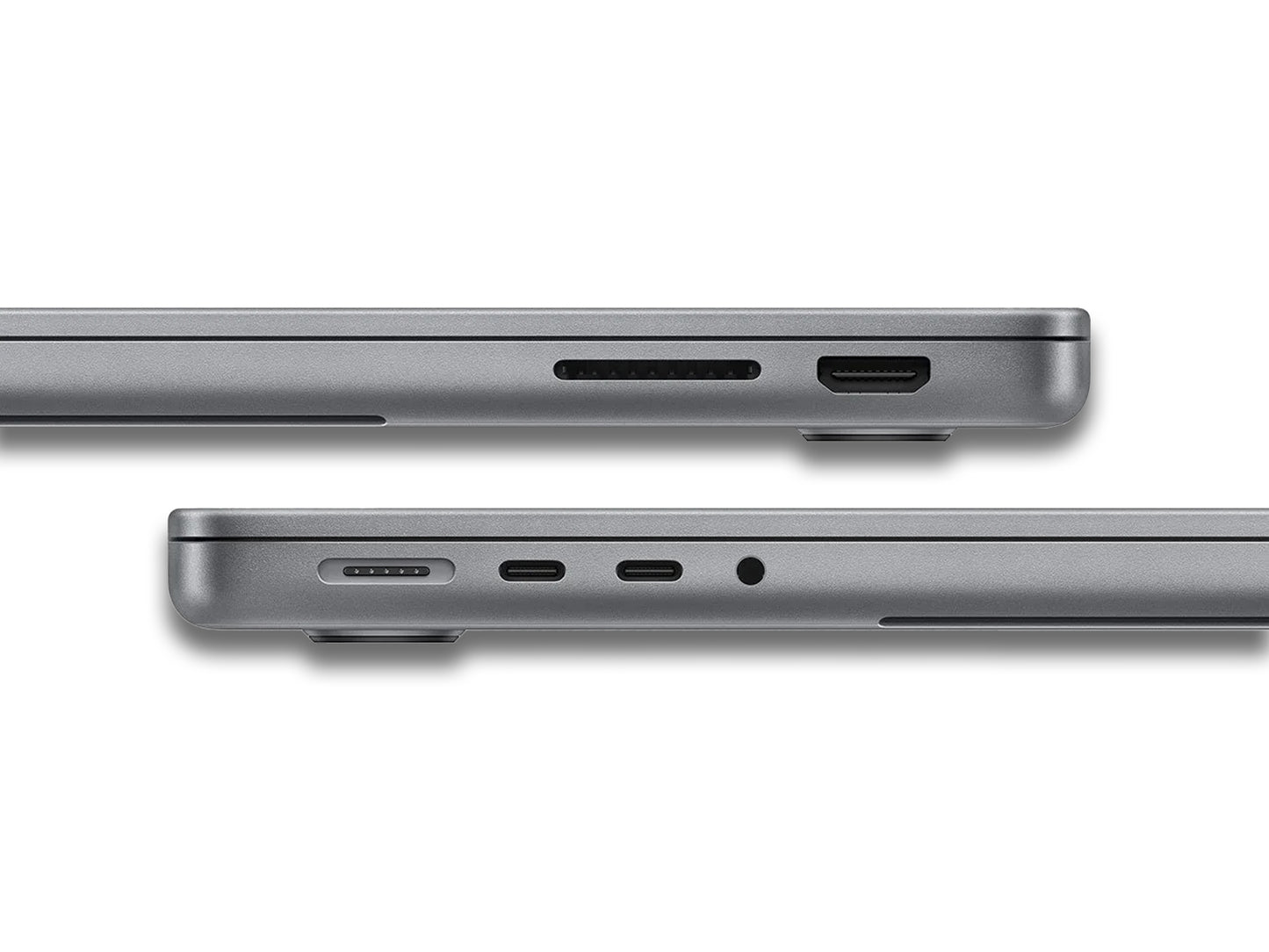 Close up of the slots of a MacBook Pro M3