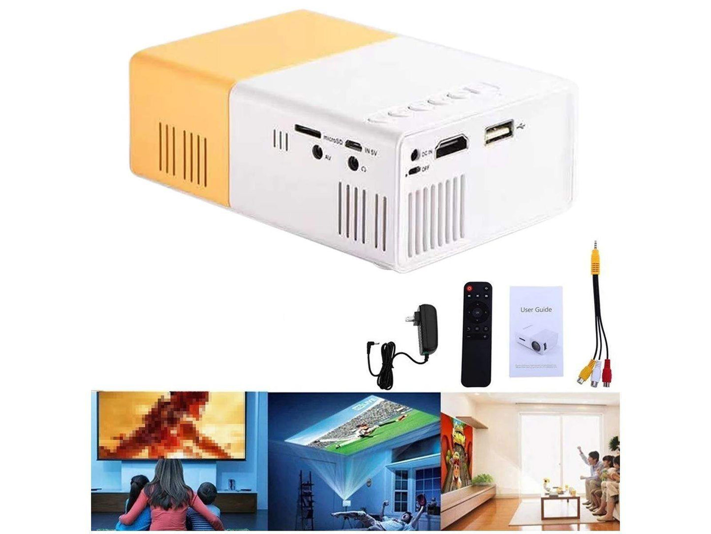 TekEir - Mini Portable Projector With Remote Control