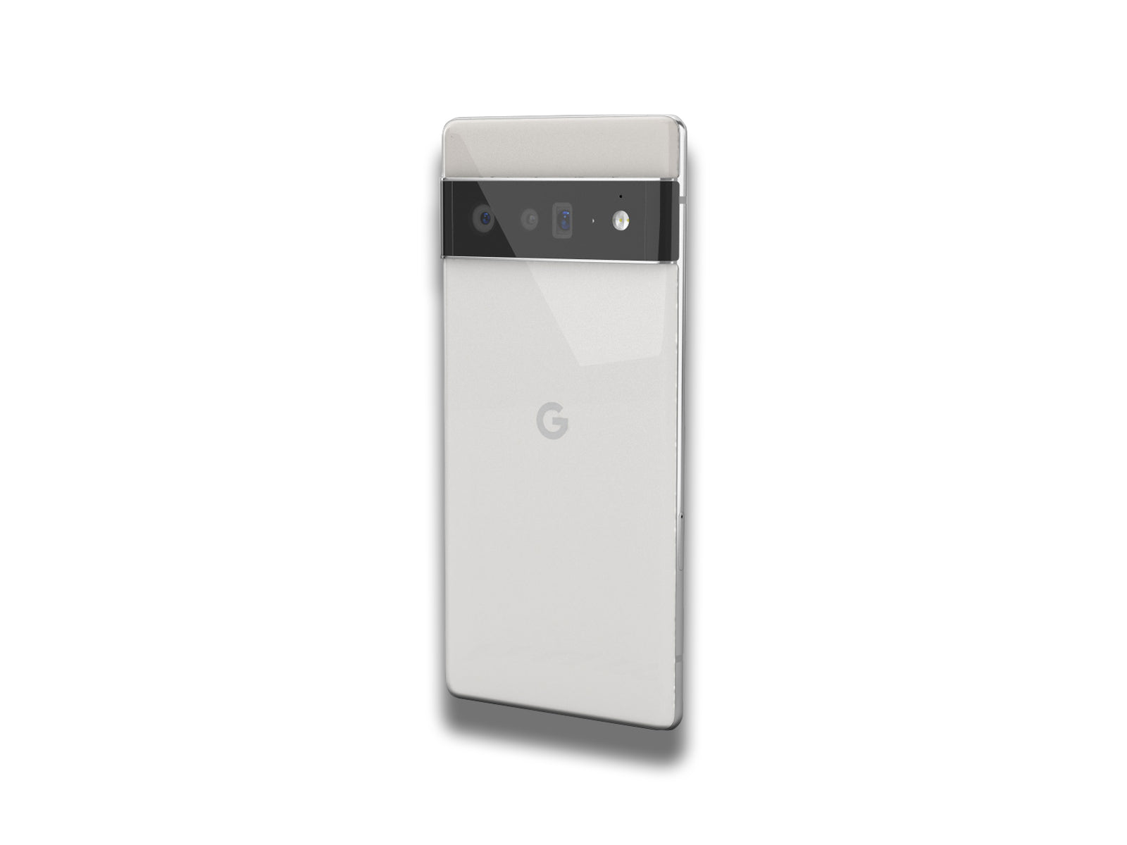 Google Pixel 6 Pro In Cloudy White Angled Back