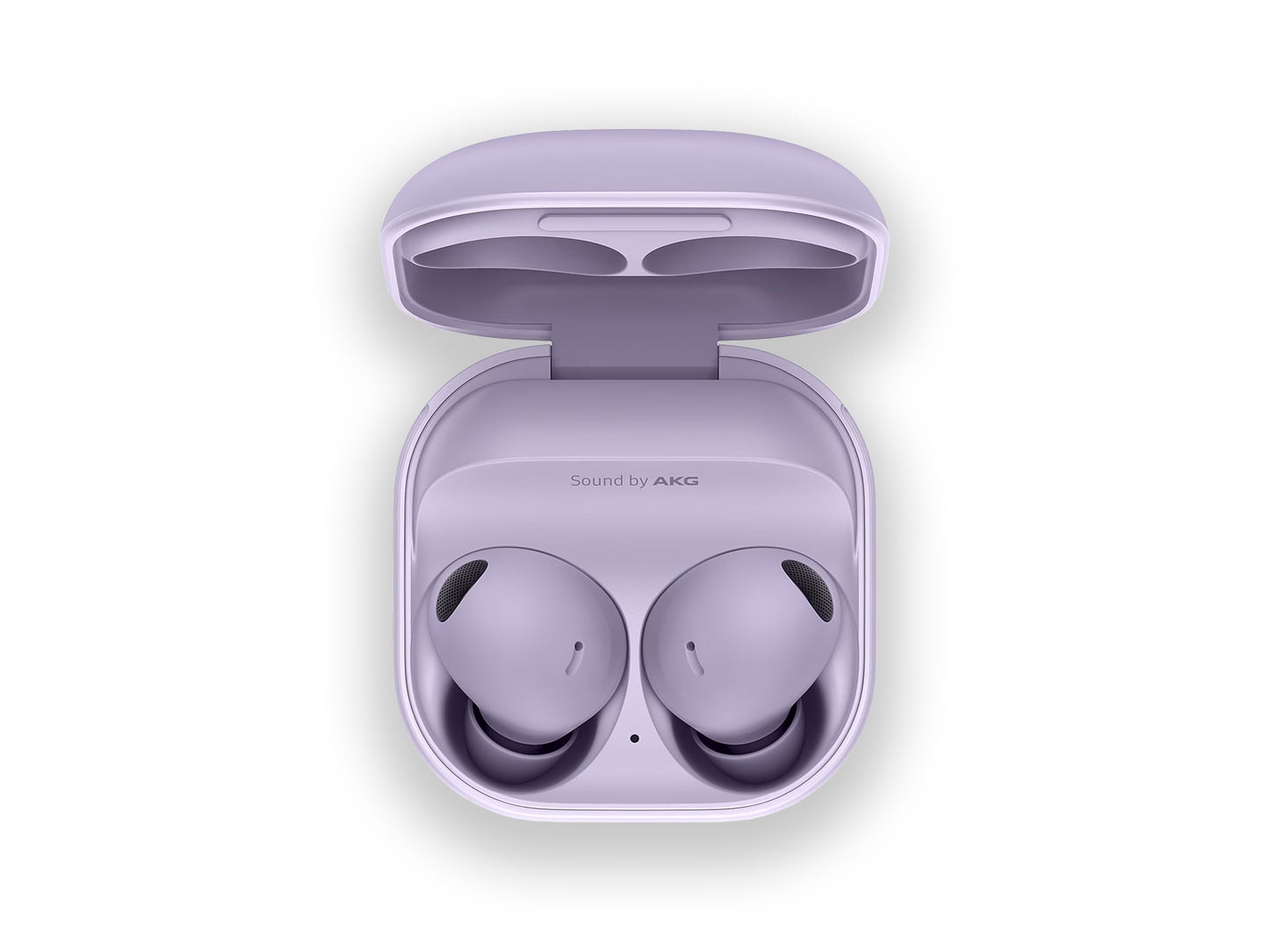 Samsung Galaxy Buds Pro 2 Purple top view case open