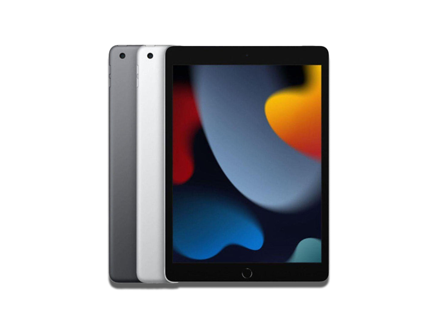 iPad 9 in Space Grey And Silver Back And Front