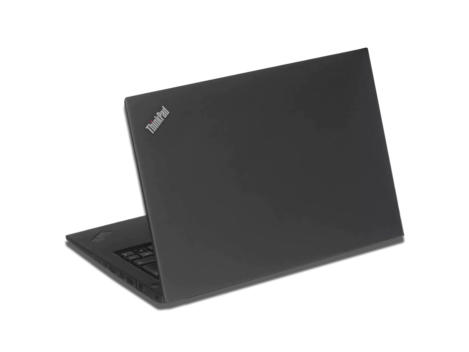 Left side Image of The Back of Lenovo T470s Laptop on The White Background
