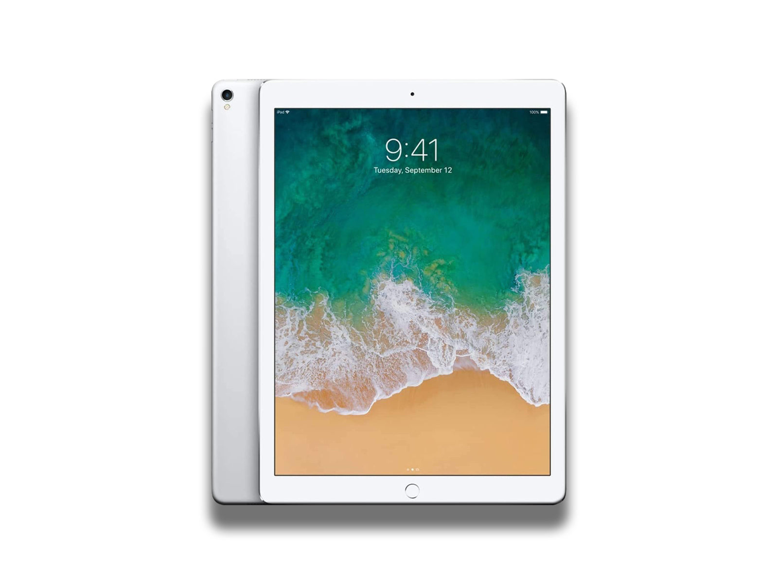 Apple iPad Pro 12.9-inch 2nd Gen In Silver Front And Back
