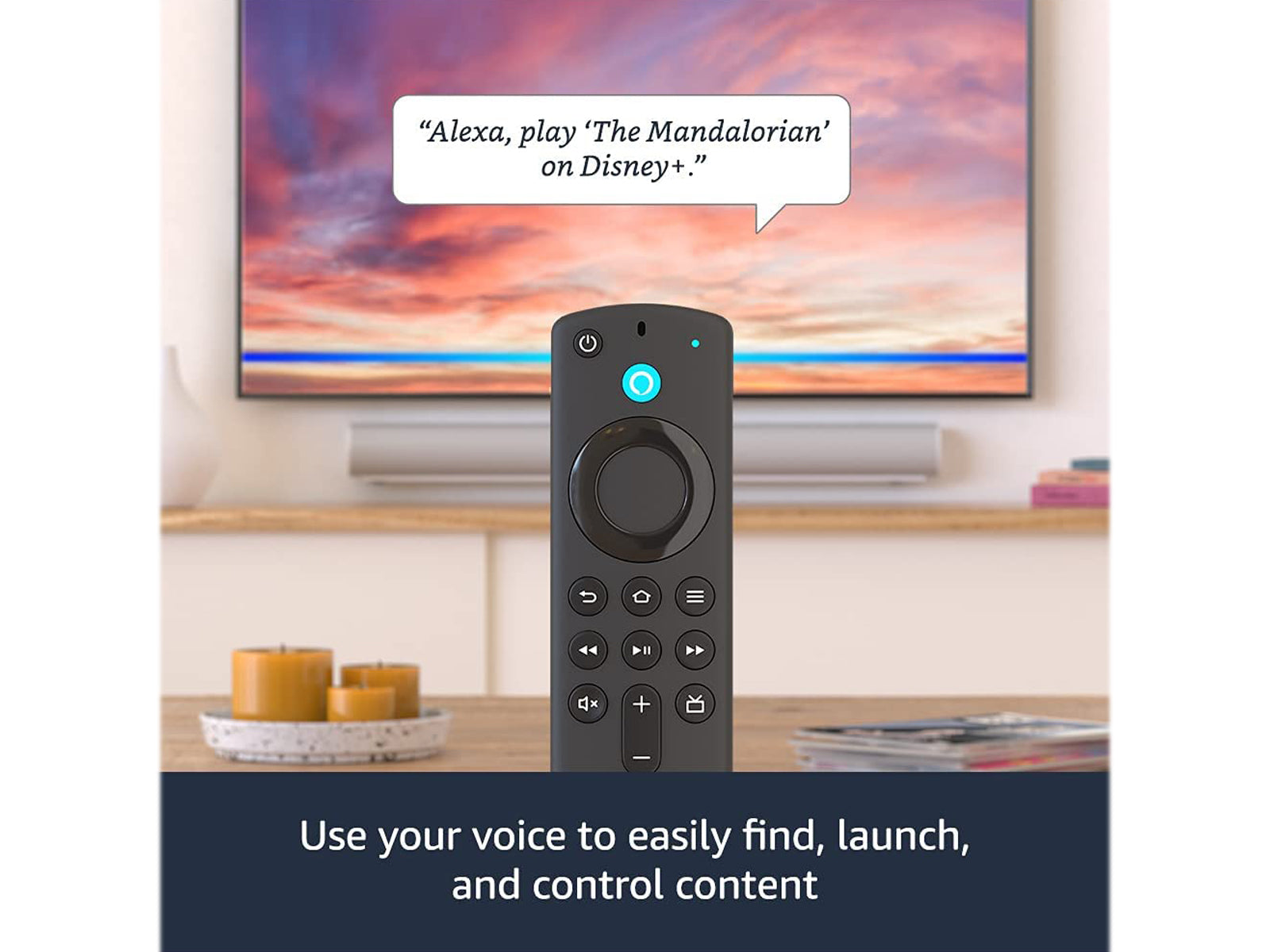Amazon Fire TV Stick 4K remote Showing Alexa Integration 