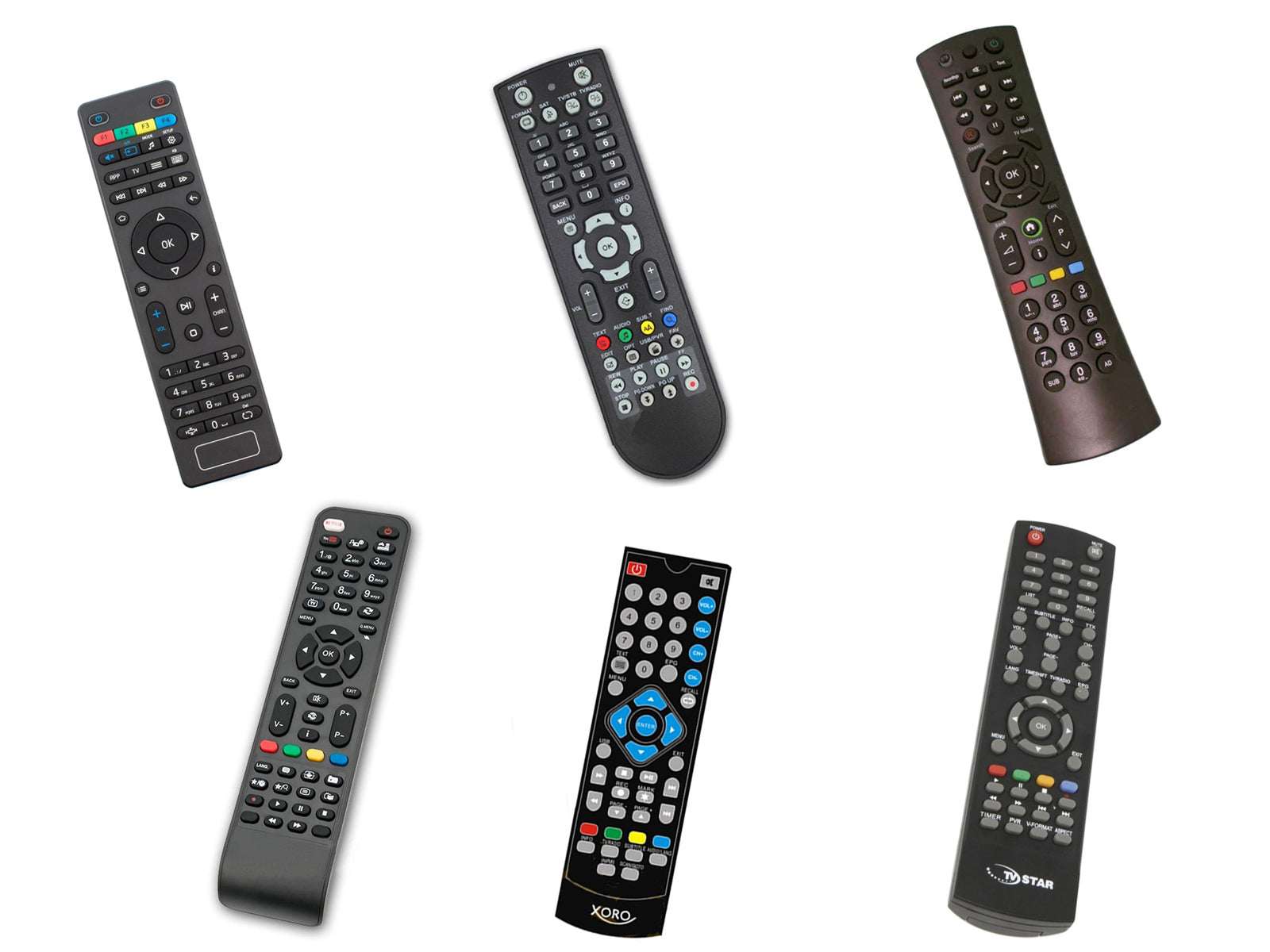 Humax Remote Control, Remote Control for IPTV Box With Variety of MAG Box's, Universal Ferguson Ariva Remote Control, Replacement Walker TV Remote Control, TV Star 1020 Replacement Remote Control, Xoro DTV-M5 Replacement Remote Control