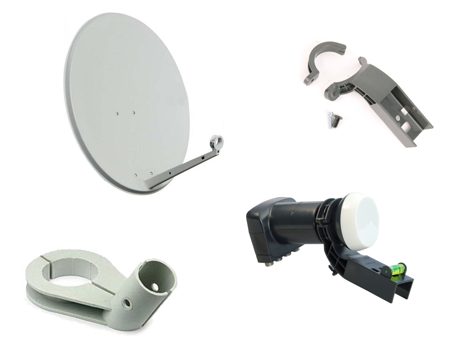 LNB HOLDER, MK3 to MK4 LNB Adaptor, Sky LNB With Snap-On Adapter, Solid Universal Satellite Dish