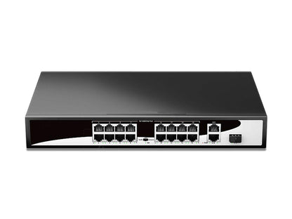 TekEir - 16 Port Network PoE Switch (10/100Mbps, All PoE)