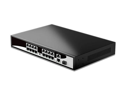 TekEir - 16 Port Network PoE Switch (10/100Mbps, All PoE)