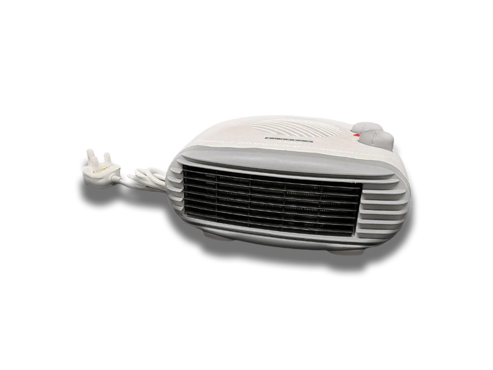 2000W Flat Portable Heater Fan With Thermostat Front View