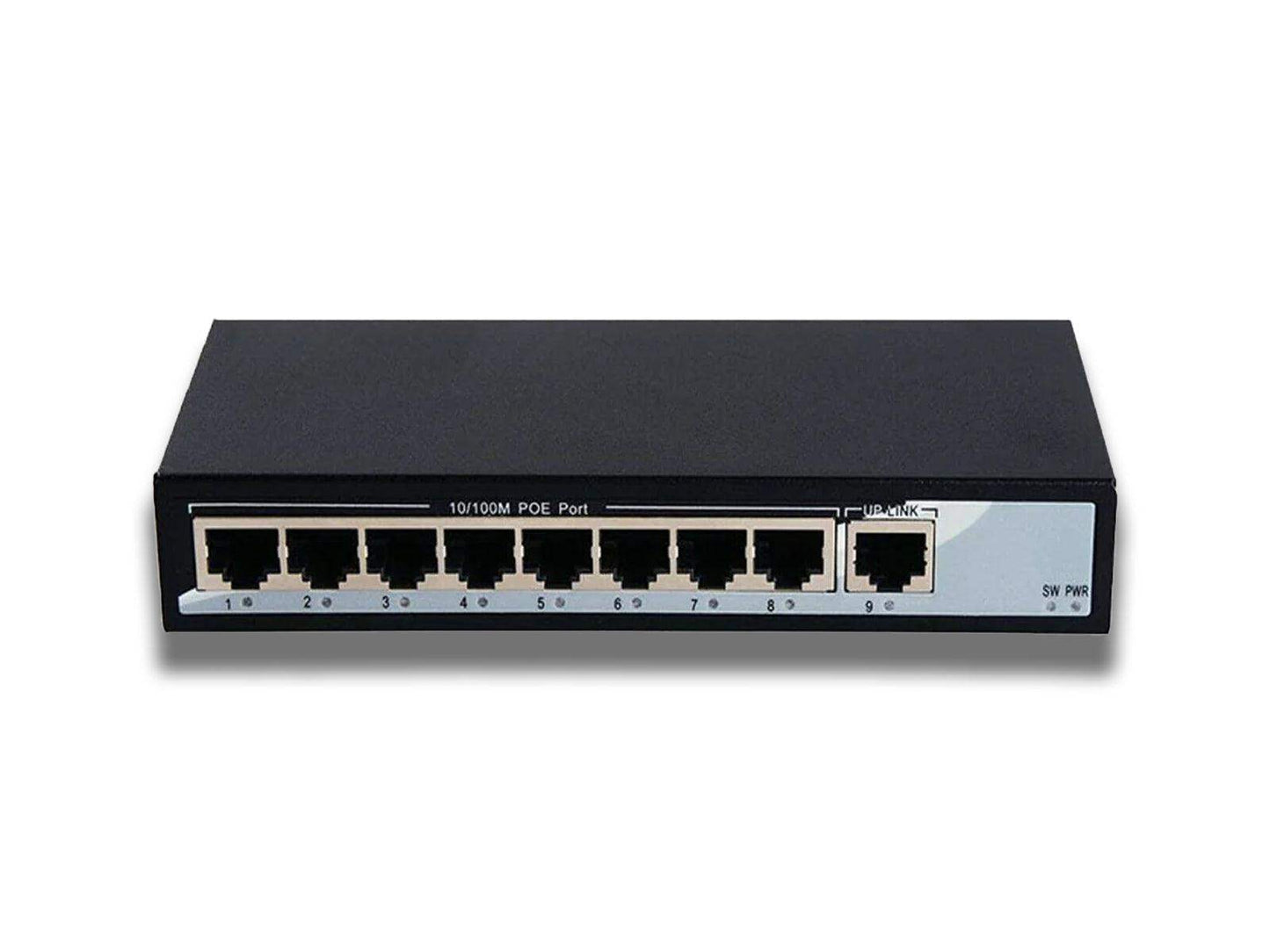 TekEir - 8 Port PoE Network Switch (10/100Mbps, All PoE)