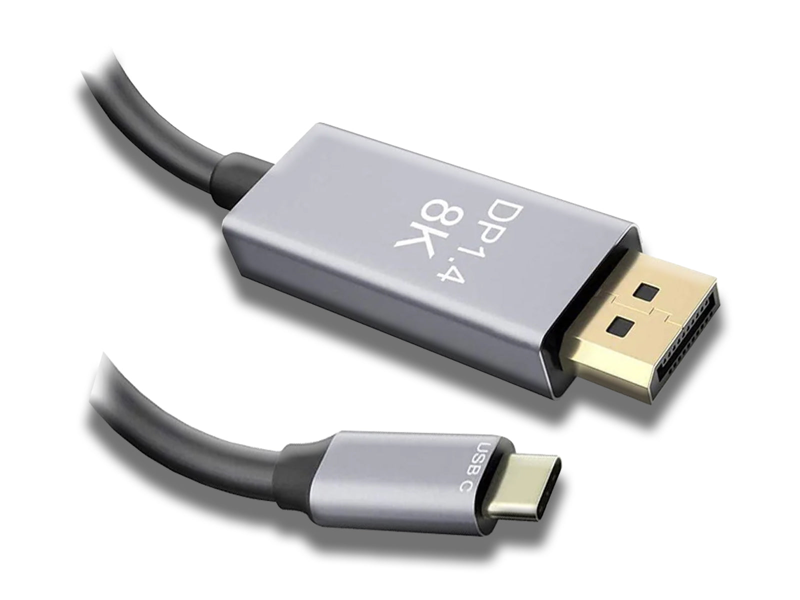 Image shows the 8K USB Type-C to DisplayPort Cable (2m)