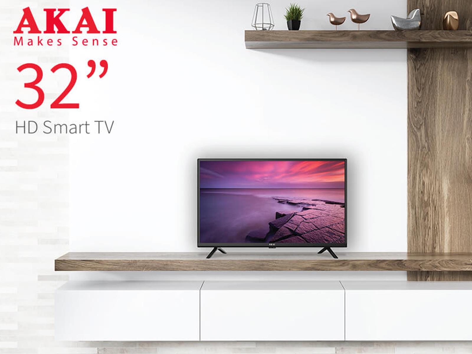 Akai 32 Inch Tv Front View Lifestyle Tv