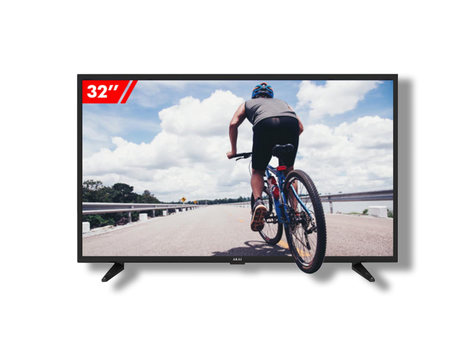 Akai 32 Inch Tv Front View Showing 32 inch Size