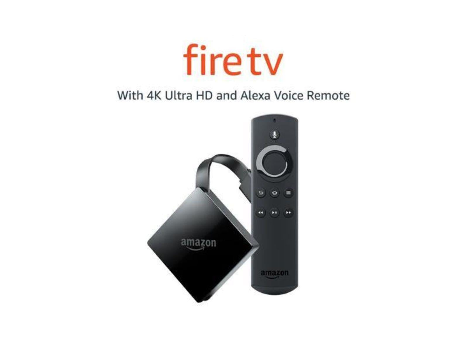 Amazon Fire TV Pendant With its Remote And Fire Pendant Showcasing 4K Resolution 