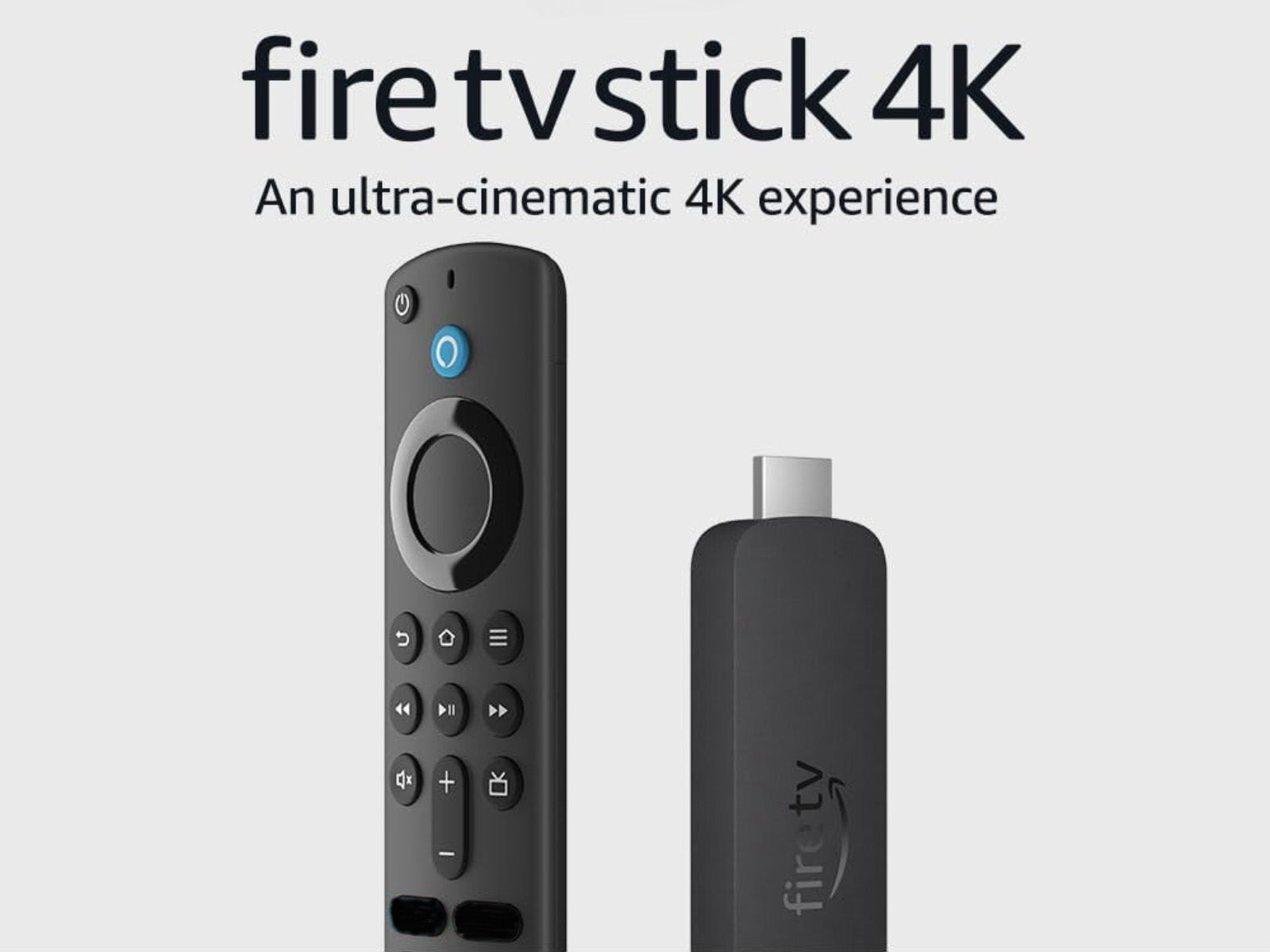  Amazon Fire TV Stick 4K Remote and Fire Stick