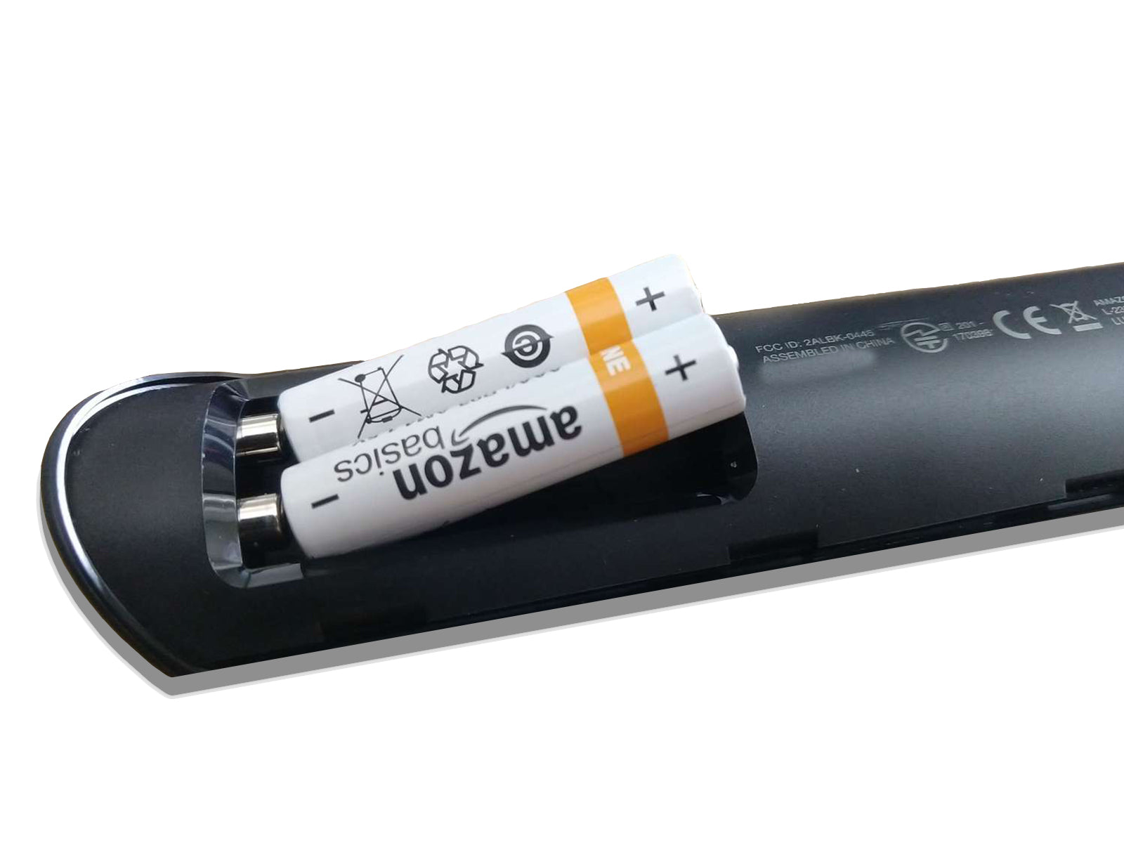 Amazon Fire Stick Tv Remote Batteries Showing
