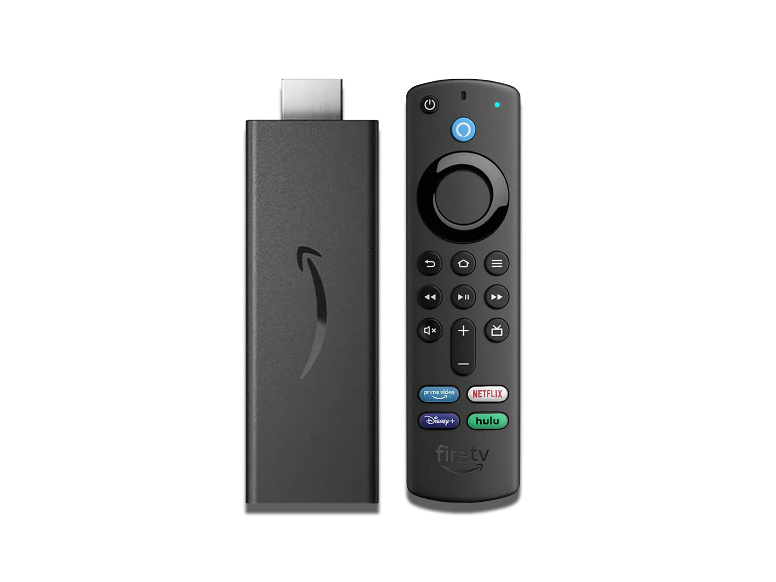 Image of the Firestick and Remote Control on the white background