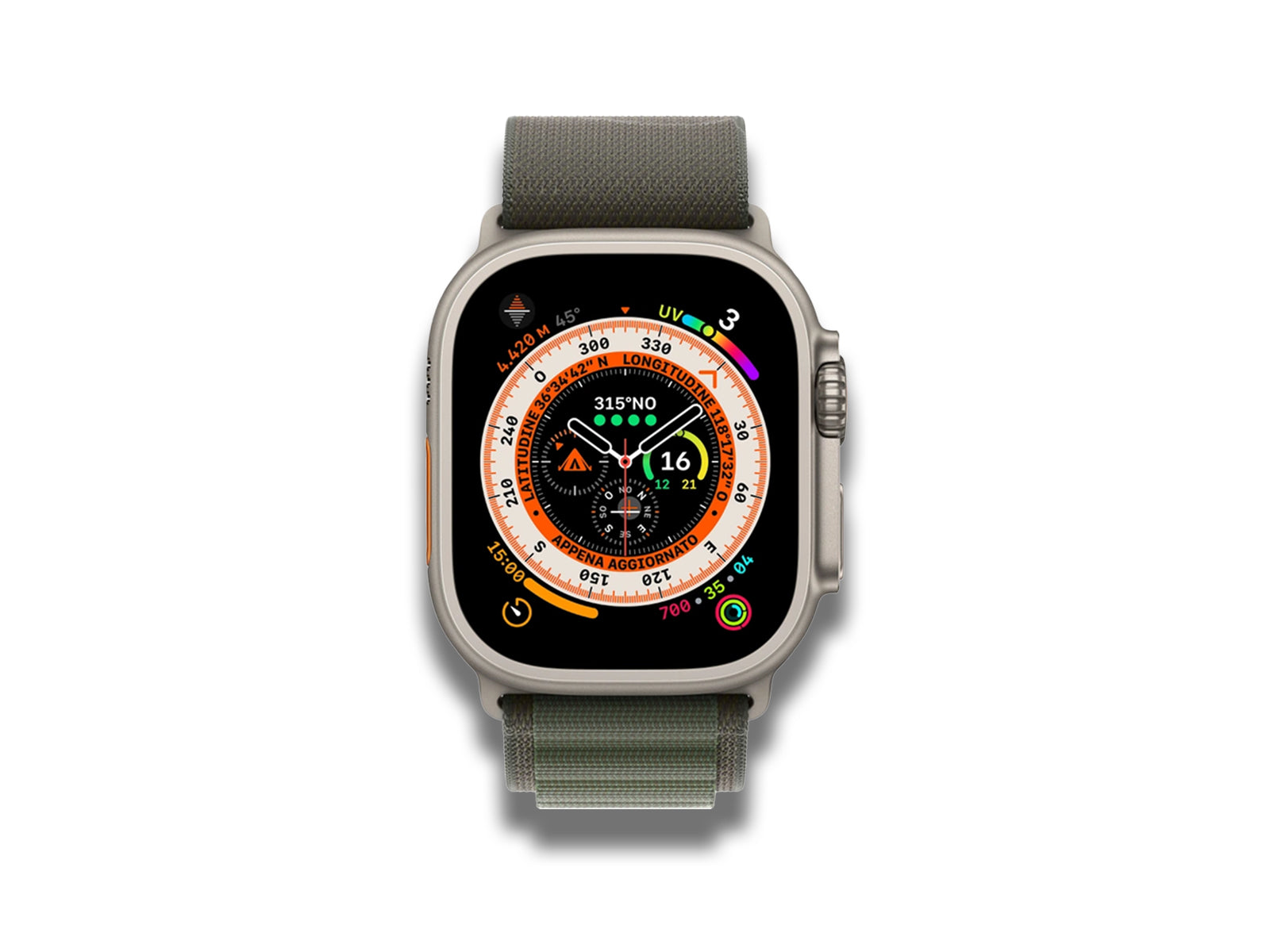 Apple Watch Series 1 Alpine Green Loop Front Fcae