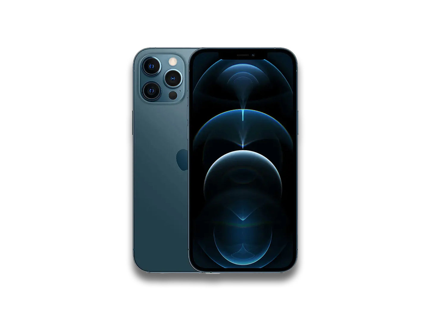 Apple iPhone 12 Pro Blue Front Back View