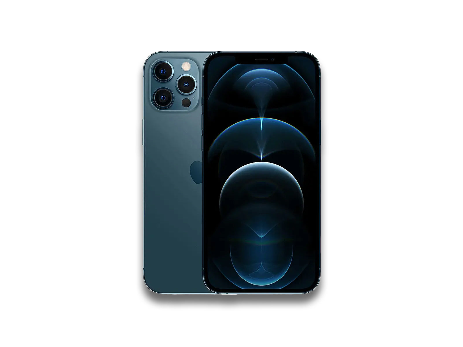 Apple iPhone 12 Pro Blue Front Back View