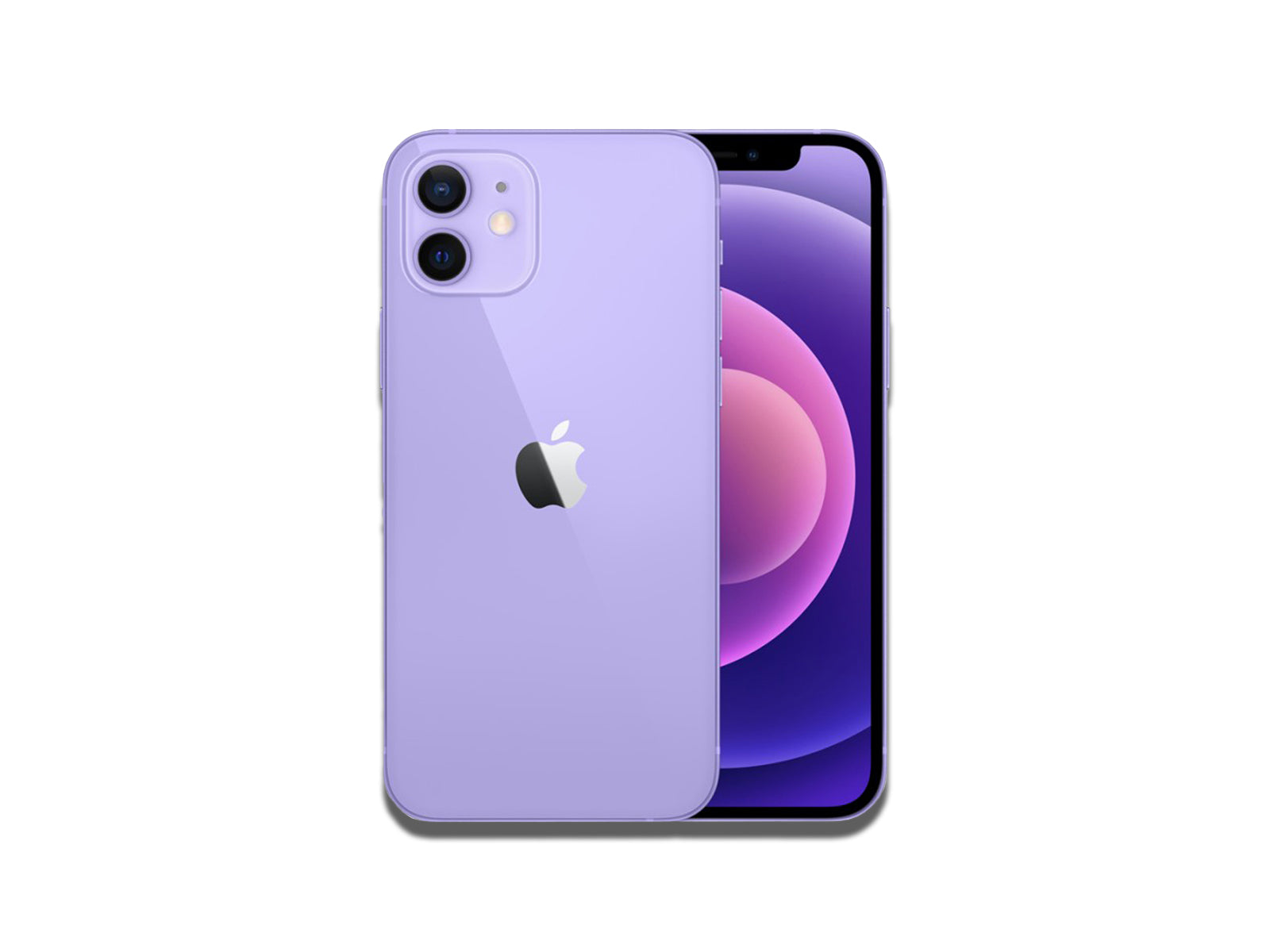 Image of the Apple iPhone 12 Purple on the white background