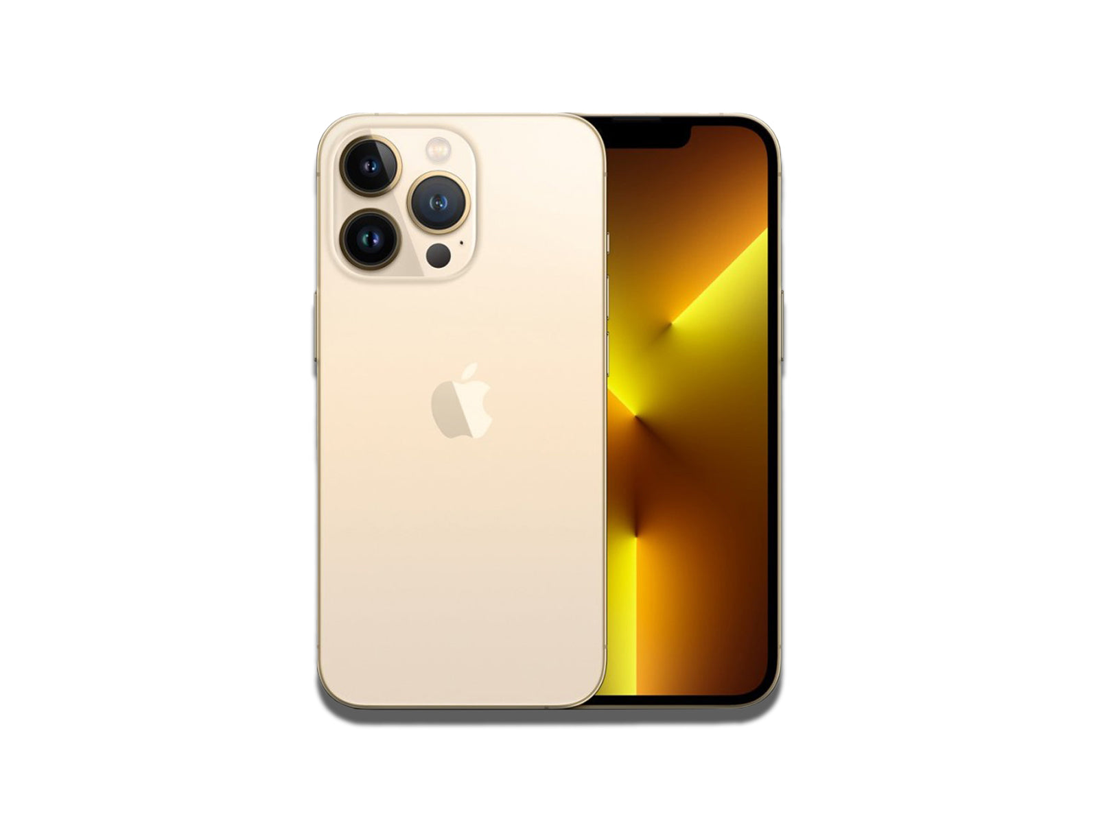 Image of the Apple iPhone 13 Pro Gold on the white background