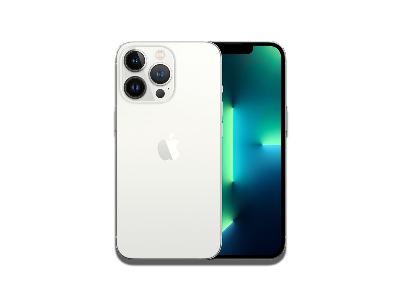 Image of the iPhone 13 Pro Silver on the white background
