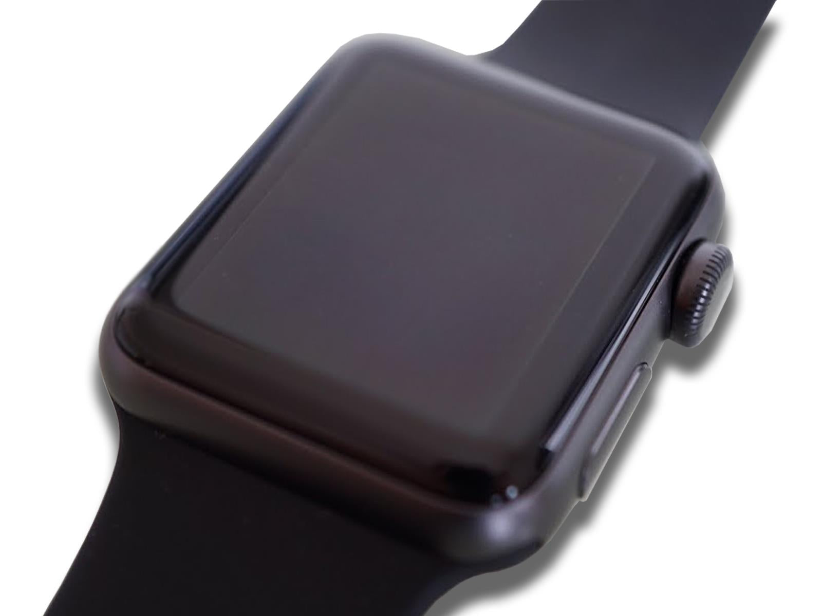 Apple Watch Series 3 Black Flat On Table 