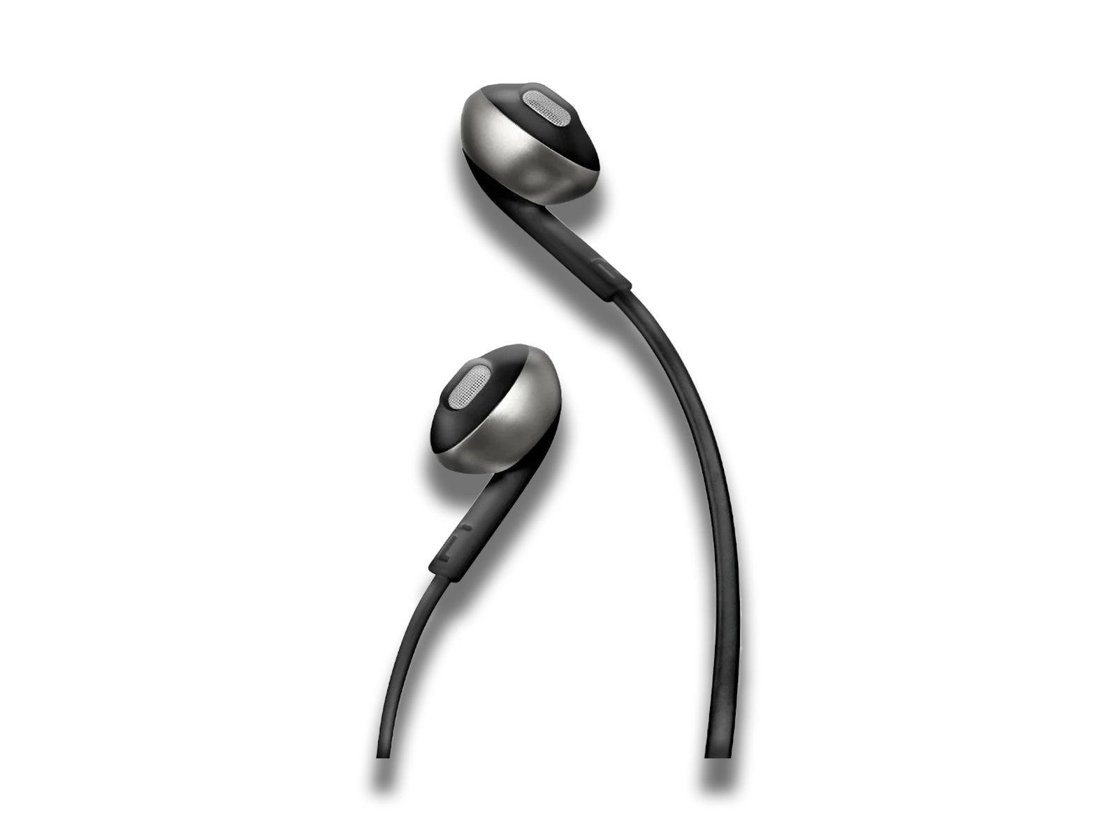 Close-up-photo-of-left-and-right-earphone-on-the-white-background