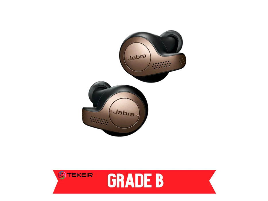 Close up picture of the Copper Black Jabra Elite 65T In Ear Bluetooth Headphones Grade B