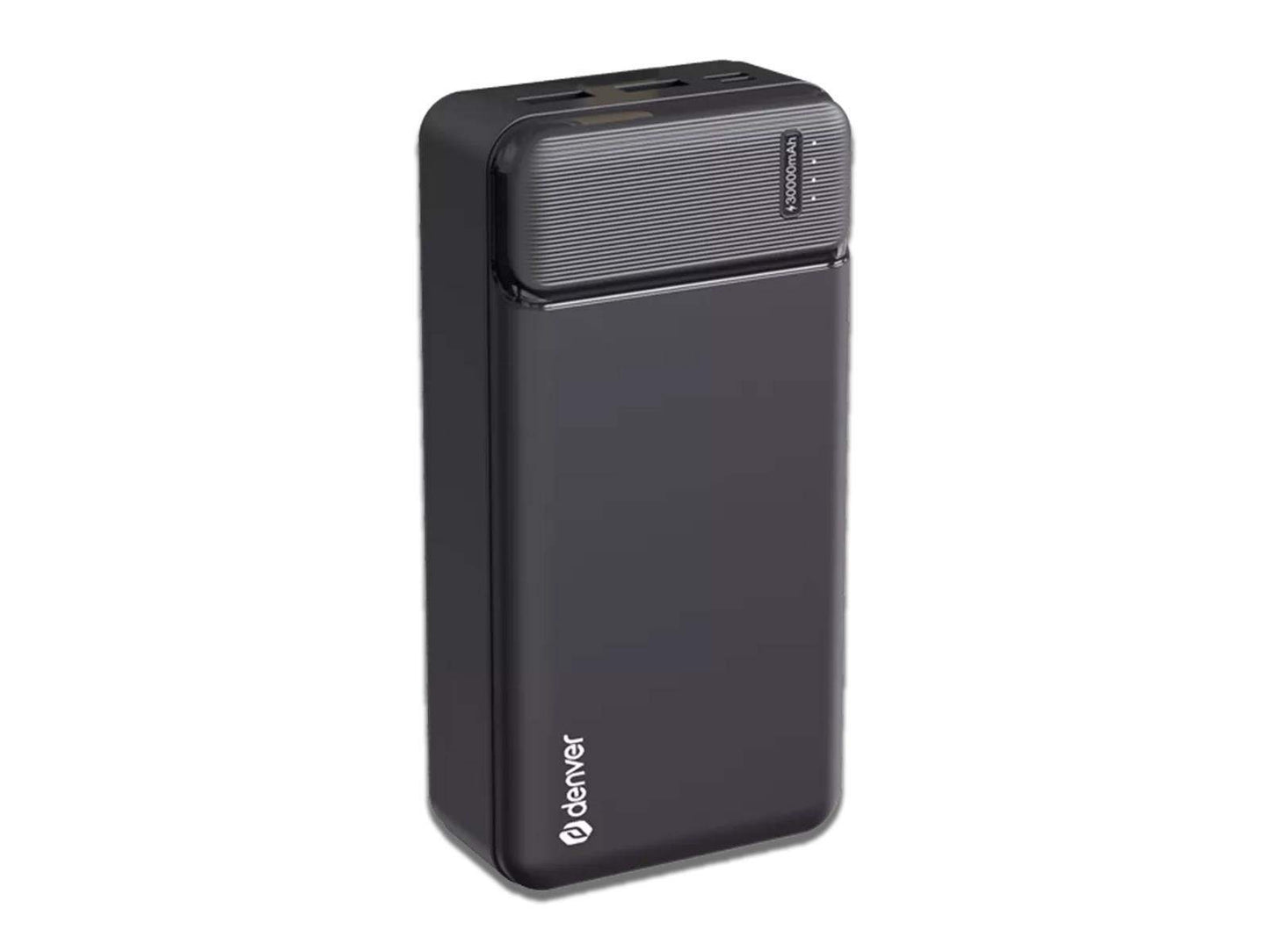 Denver - Denver® High Capacity Portable Charger 10,000mAh - 30,000mAh