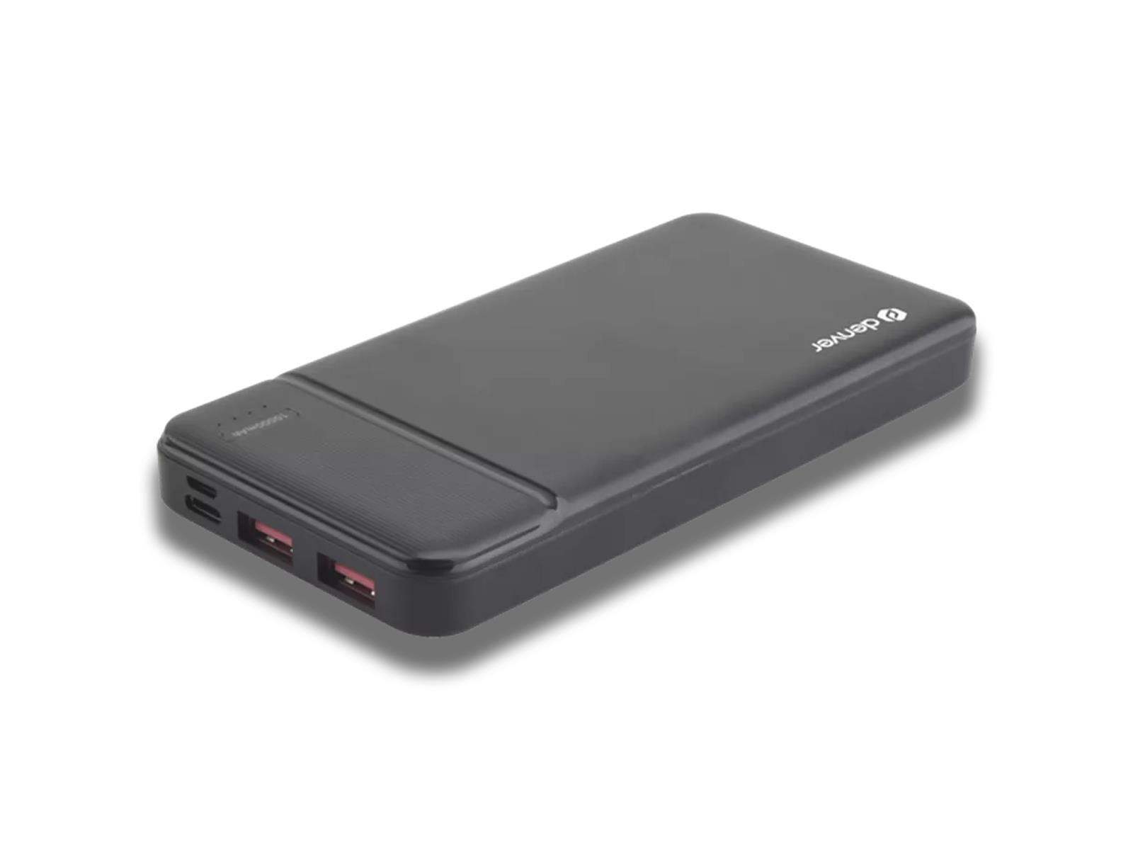 Denver - Denver® High Capacity Portable Charger 10,000mAh - 30,000mAh