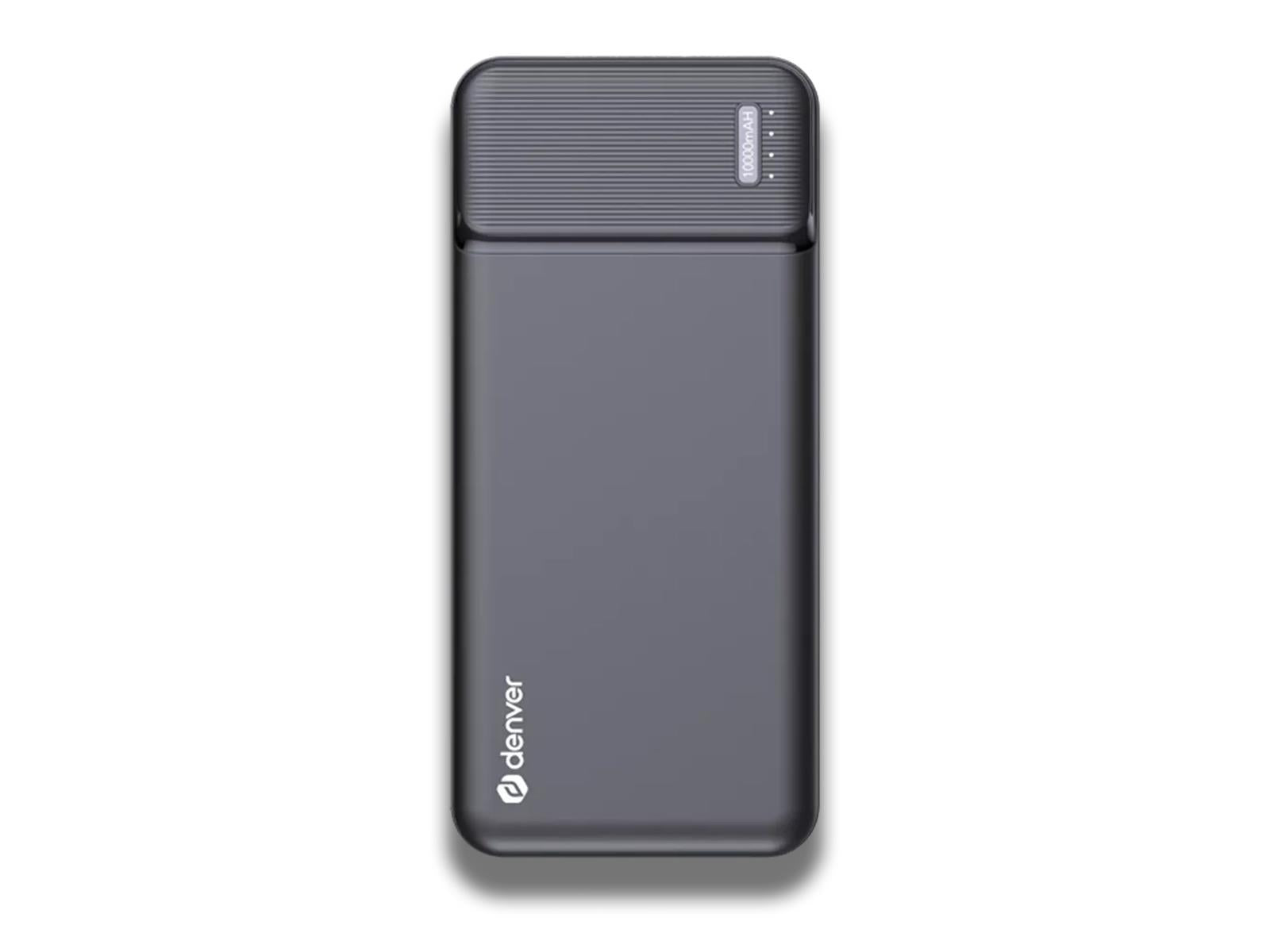 Denver High Capacity Portable Charger 10,000mAh Front View