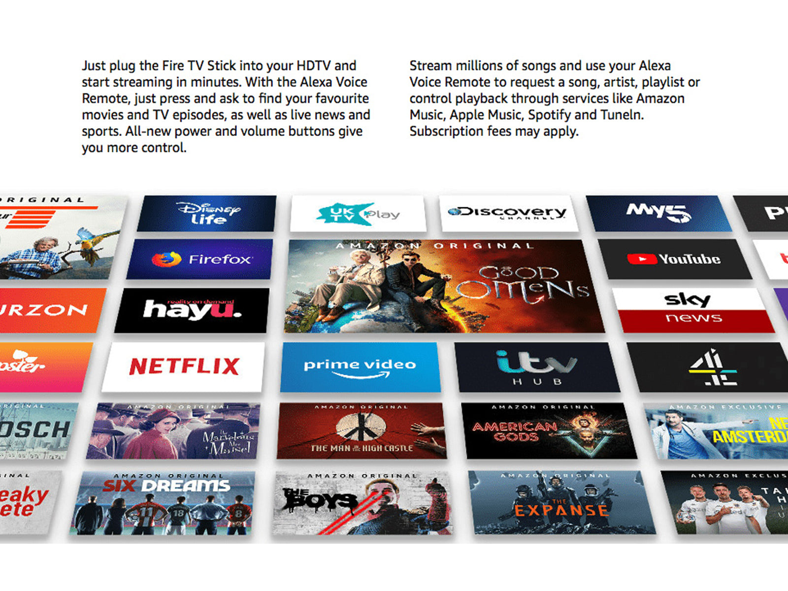 Image shows information about the Amazon Fire TV Stick Lite 