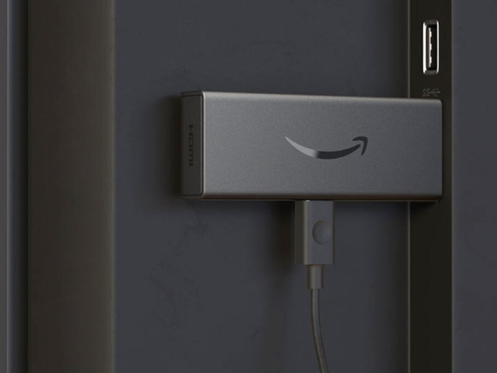 Amazon Fire Tv Stick Plugged Into Tv