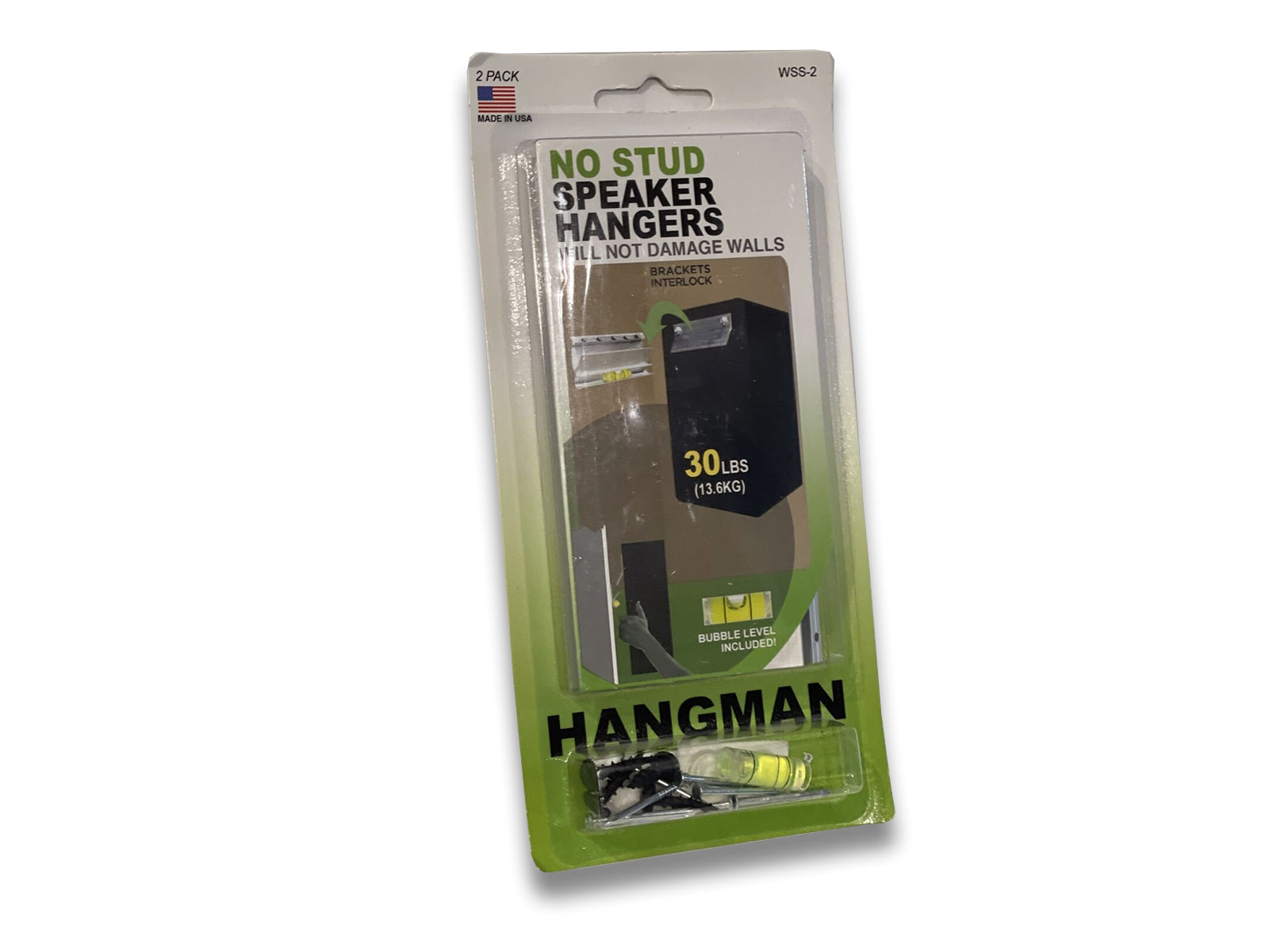 Hangman No Stud Speaker Hanger Set Box Front