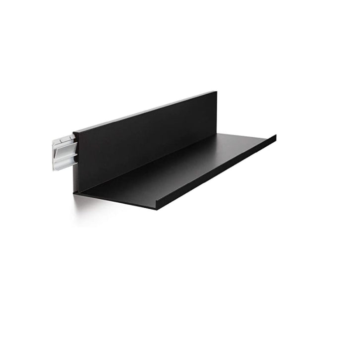 Black Hangman floating shelf partially mounted on the wall