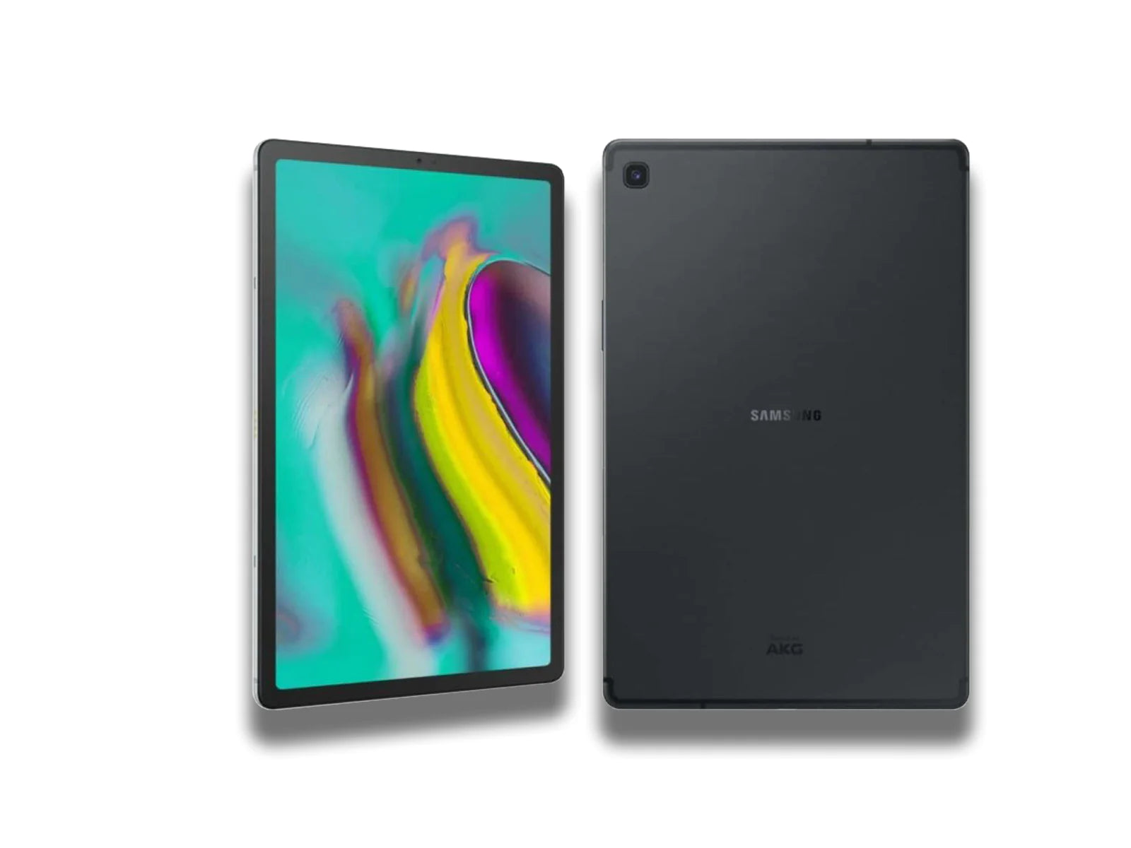 Samsung Galaxy Tab S5E LTE Front and Back View Image In the Colour Black