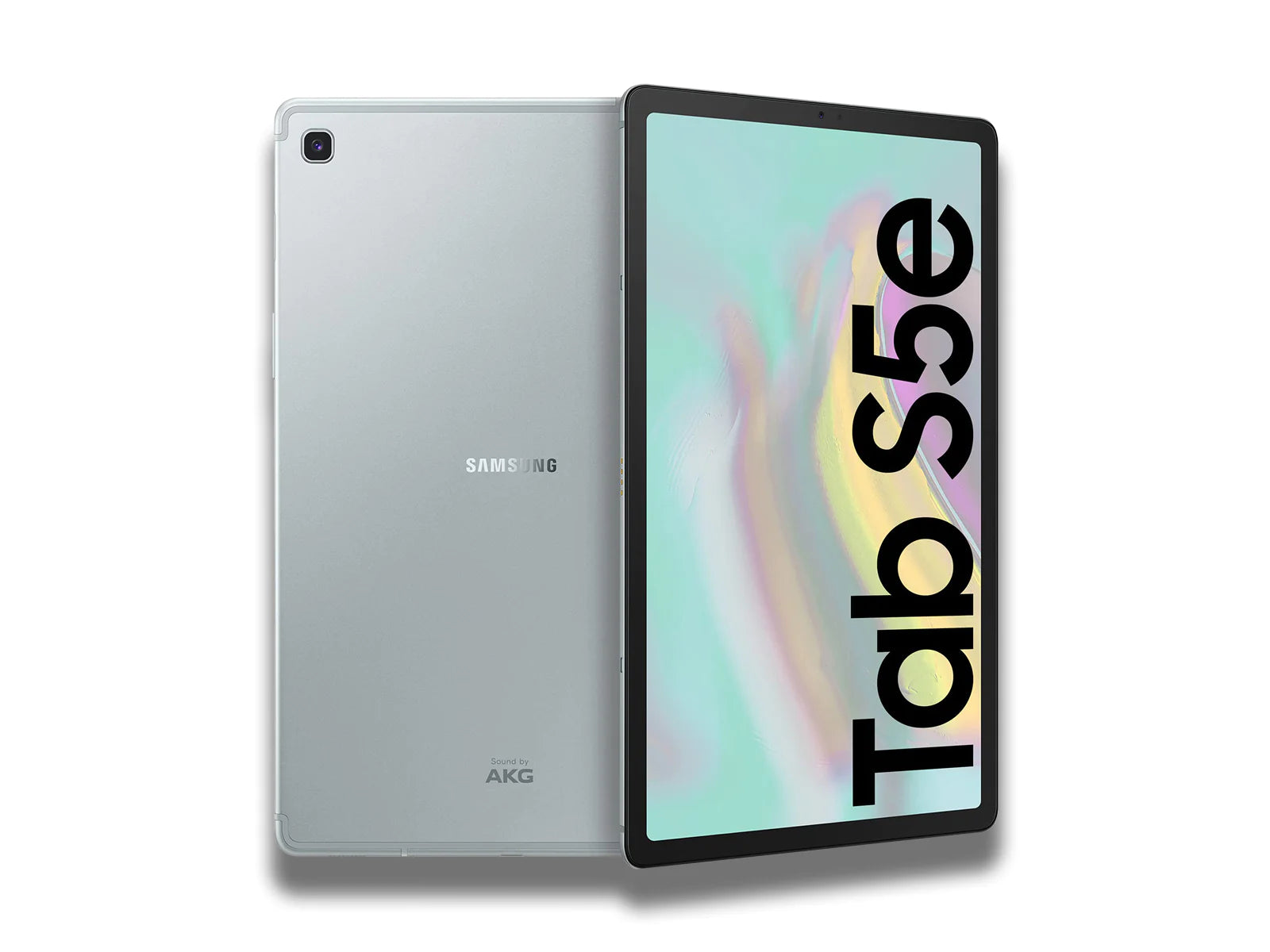Samsung Galaxy Tab S5E LTE Front and back View In The Colour Silver
