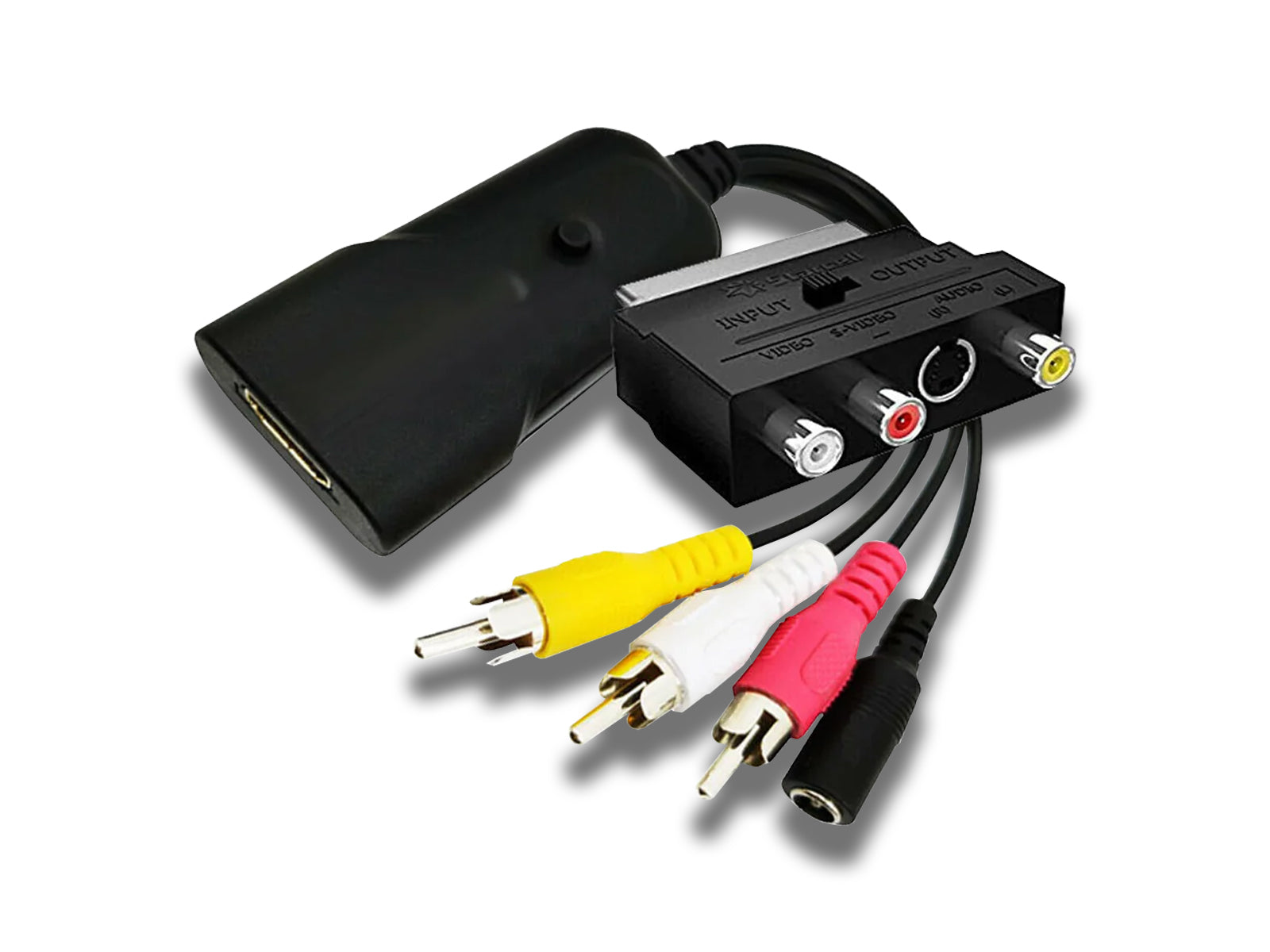 Image-of-the-hdmi-to-scart-converter-on-the-white-background