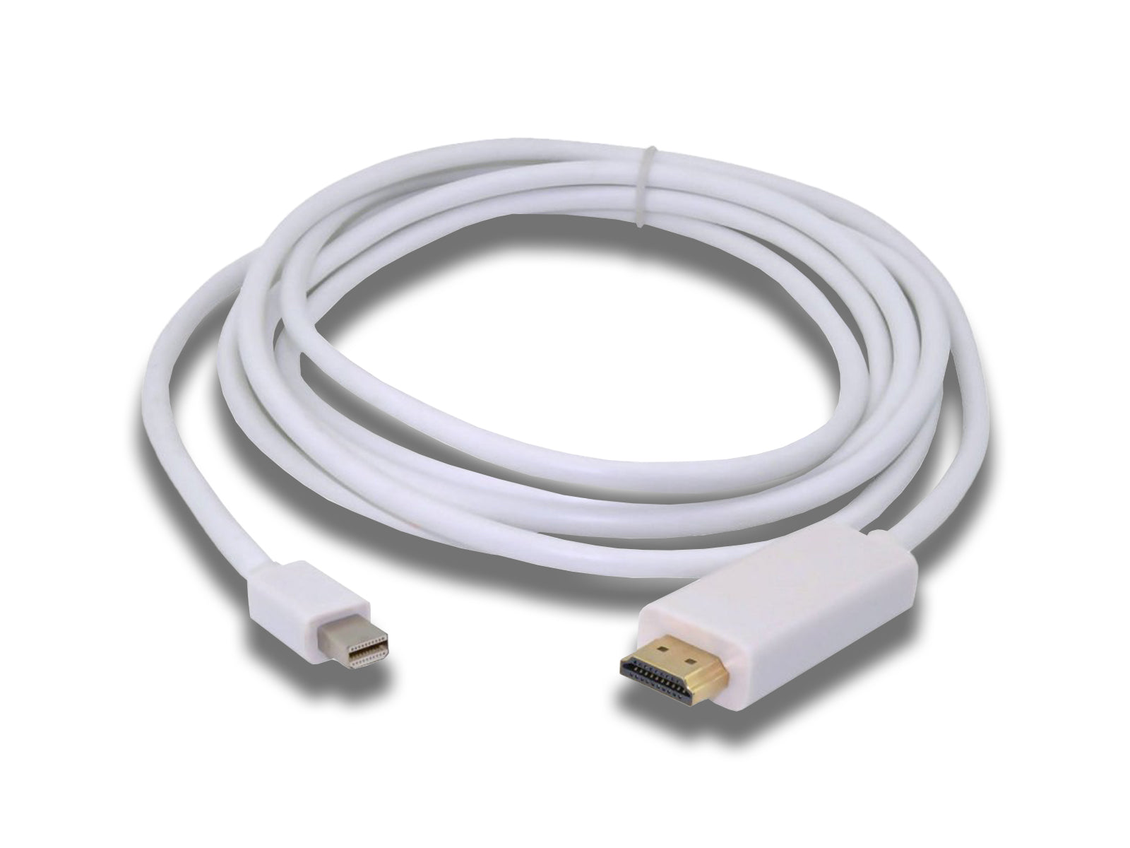Mini DisplayPort to HDMI Cable Rolled Up Cable