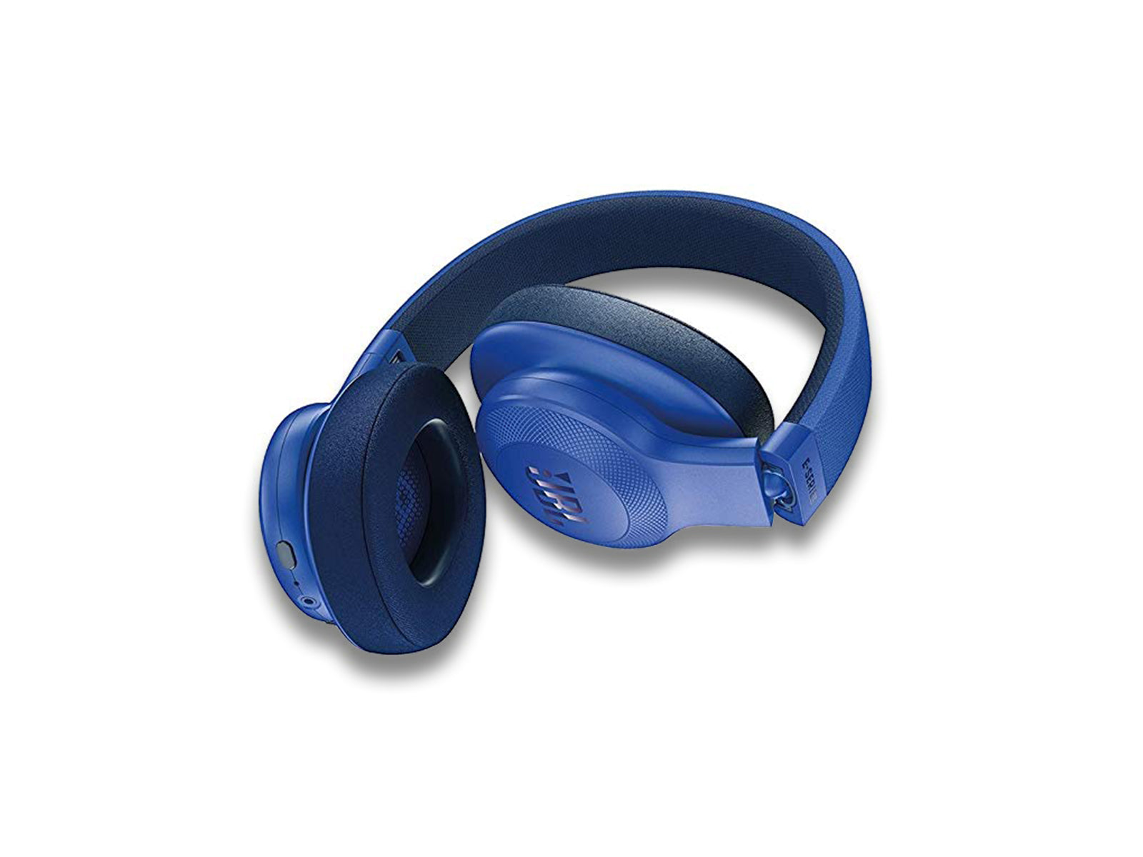 JBL E55BT Blue Headphones Front View