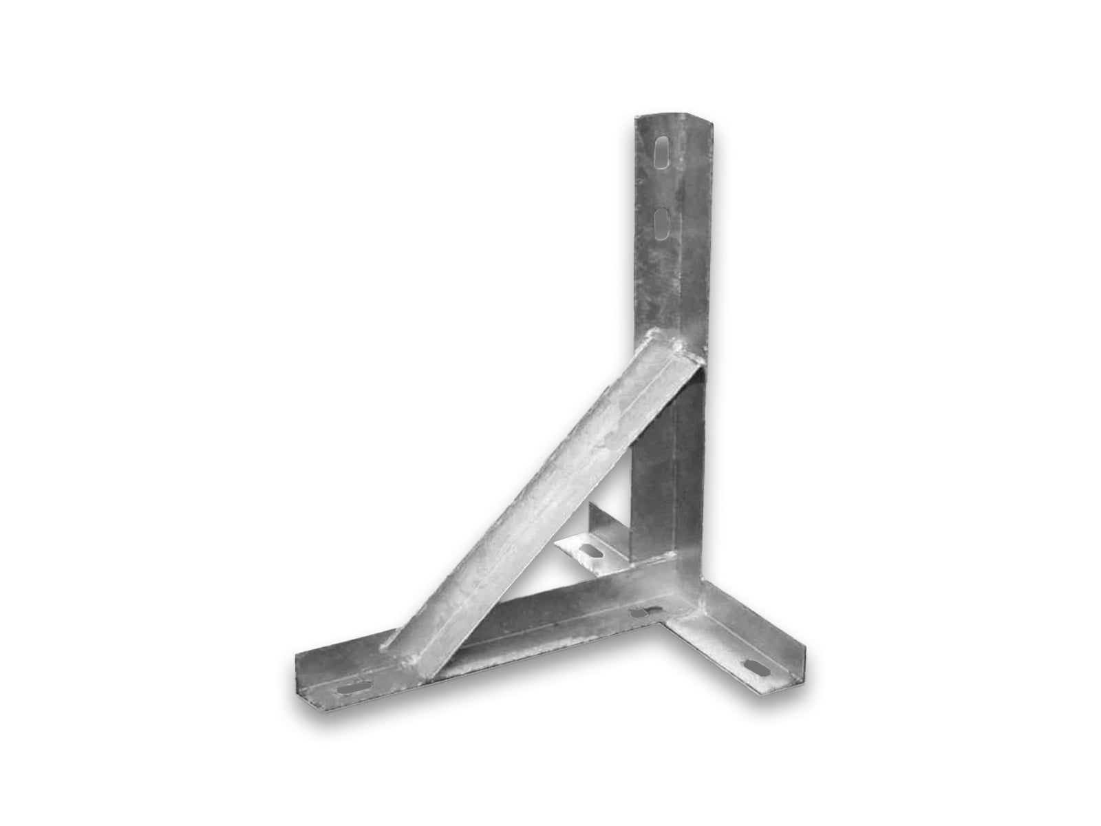 Left-side-view-image-of-the-Galvanised-K-Type-Wall-Bracket-on-the-white-background