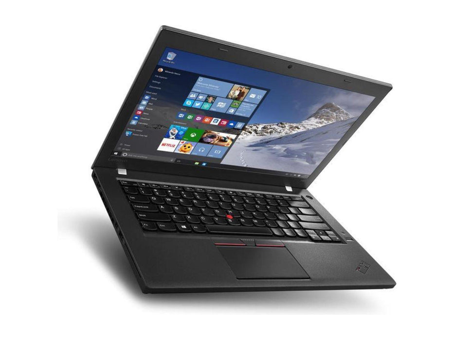 Angled view of the Lenovo ThinkPad T460s  fully opened