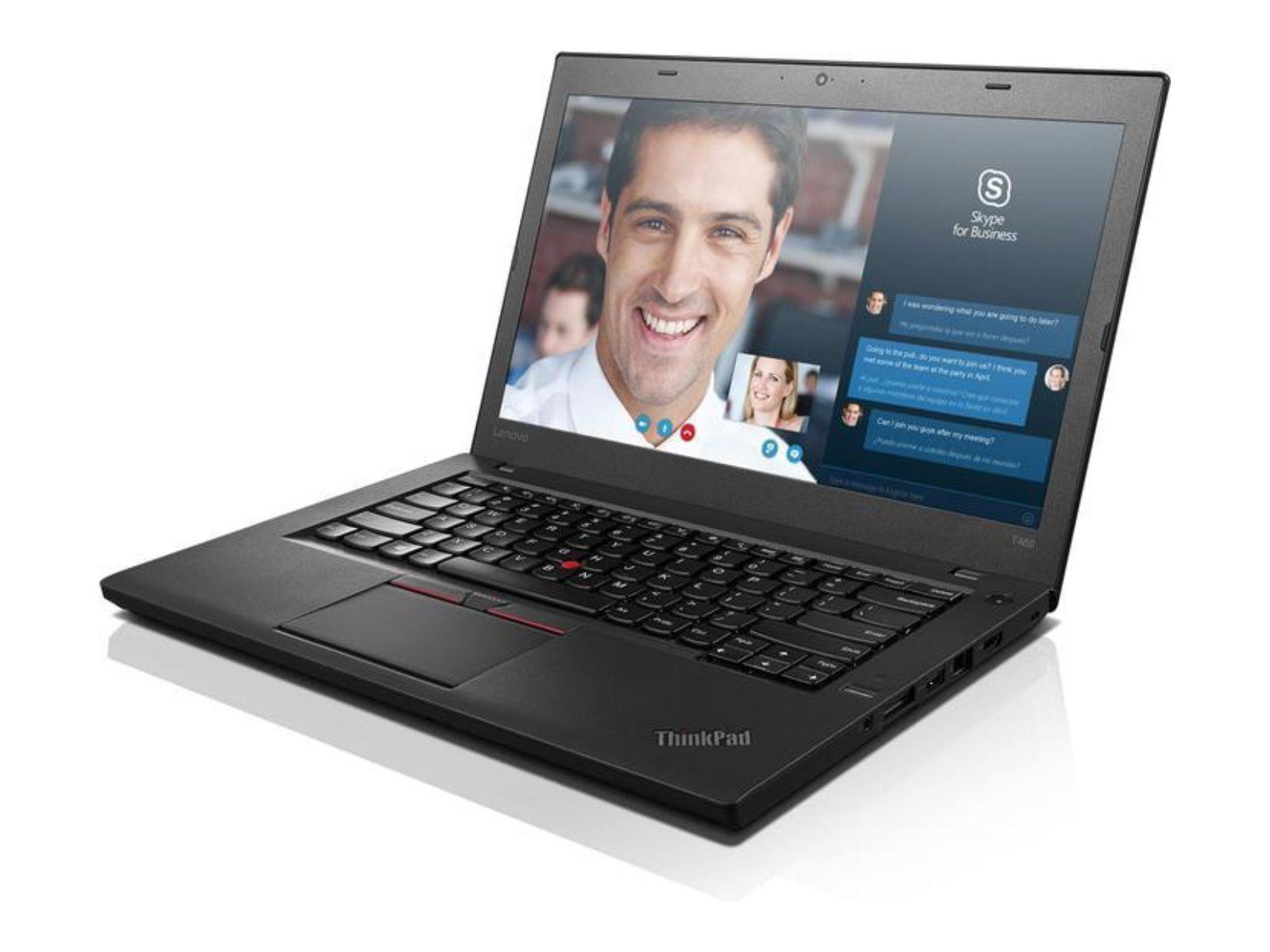 Angled view of the Lenovo ThinkPad T460s  placed to the right