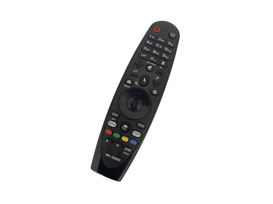 Angled overhead view of the Tekeir Replacement Remote Control Compatible with LG Universal TVs